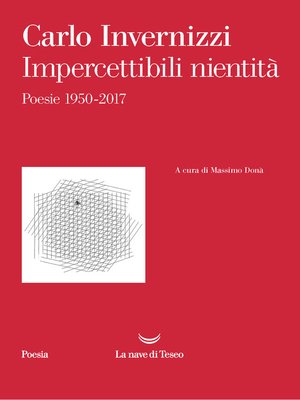 cover image of Impercettibili nientità